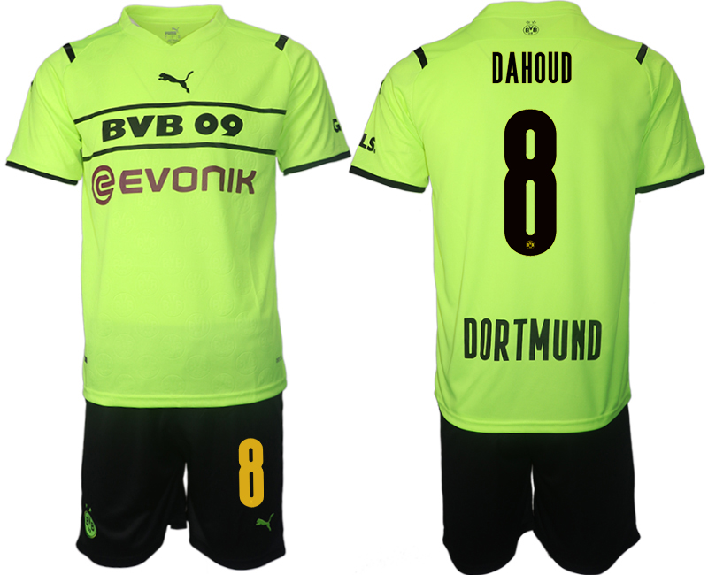 Men 2021-2022 Club Borussia Dortmund Cup green #8 Soccer Jersey->borussia dortmund jersey->Soccer Club Jersey